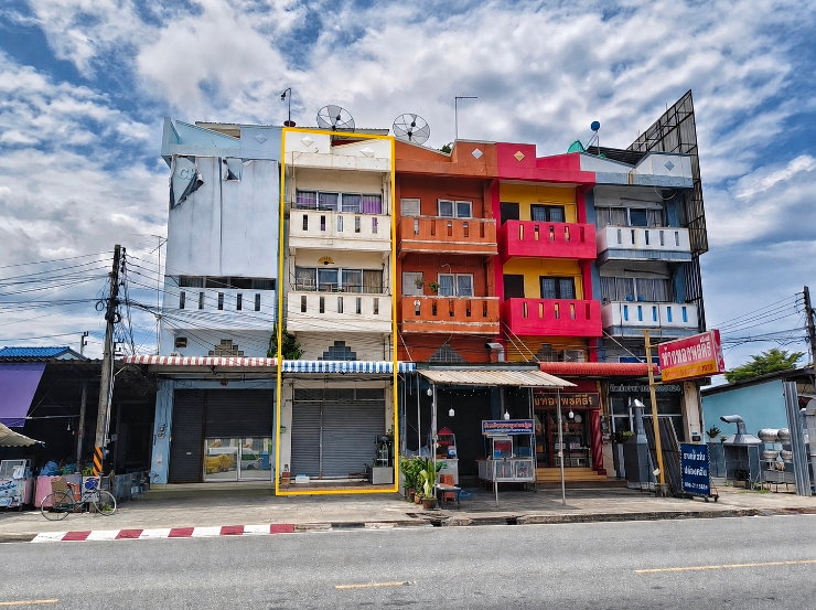 ขายอาคารพาณิชย์ 3.5 ชั้น แยกคีรี เสม็ด 32 ตร.ว. 4.5 ล้าน แหล่งชุมชน