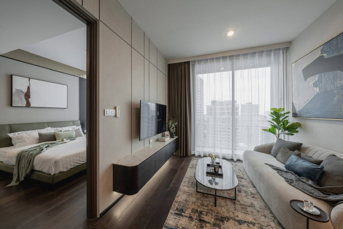รูป ให้เช่าคอนโด Laviq Sukhumvit 57 - 1 ห้องนอน 1 ห้องน้ำ - 46 ตร.ม. - เช่า 55,000 บาท/เดือน [TTr2610003]	 - รูปที่ 1/7