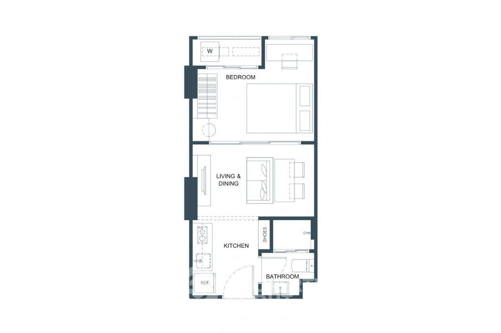 picture 1-BR Condo at FLO By Sansiri near MRT Wat Mangkon (ID 2355713) - 9/9