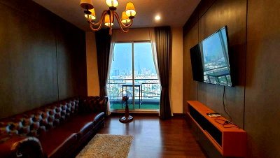 Condos for sale : For Sale Supalai Lite Sathorn-Charoenrat — 1 Bedroom | BTS Surasak | Fully Furnished GTN-0194