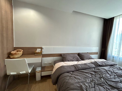 For rent, Trams Condo Jed Yod, in a prime location—close to Maya, Nimman, CMU Tel. : 098-9690236 (Janny)