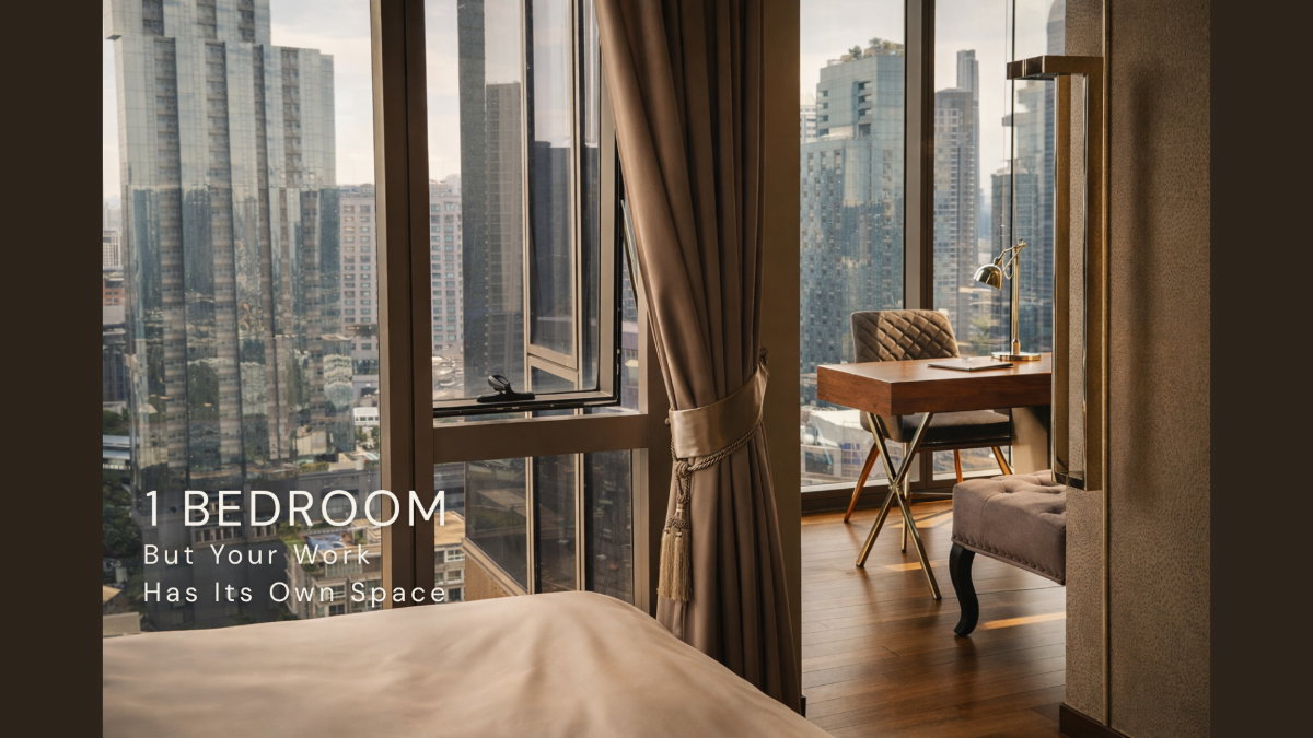 รูป ขาย Ashton Morph 38 | 1BR + Private Office | Scenic Sky Room วิวเมือง 180° | ชั้น 22 | ใกล้ BTS ทองหล่อ 350 ม. | 53.53 ตร.ม. | 9.9 ลบ. - รูปที่ 2/9