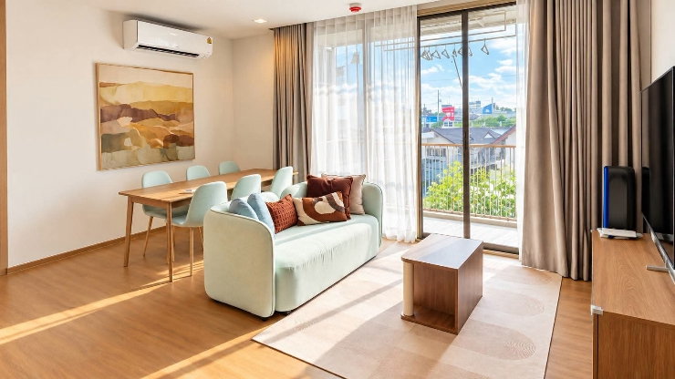 รูป ปล่อยเช่าคอนโดหรู Mekin Haus คอนโดใหม่ ติดเซ็นทรัลเฟสติวัล เชียงใหม่  #พร้อมอยู่ ห้องใหม่ พร้อมเฟอร์ฯ  2 ห้องนอน 2 ห้องน้ำ  ติดเซ็นทรัลเฟสติวัล
 - รูปที่ 7/23