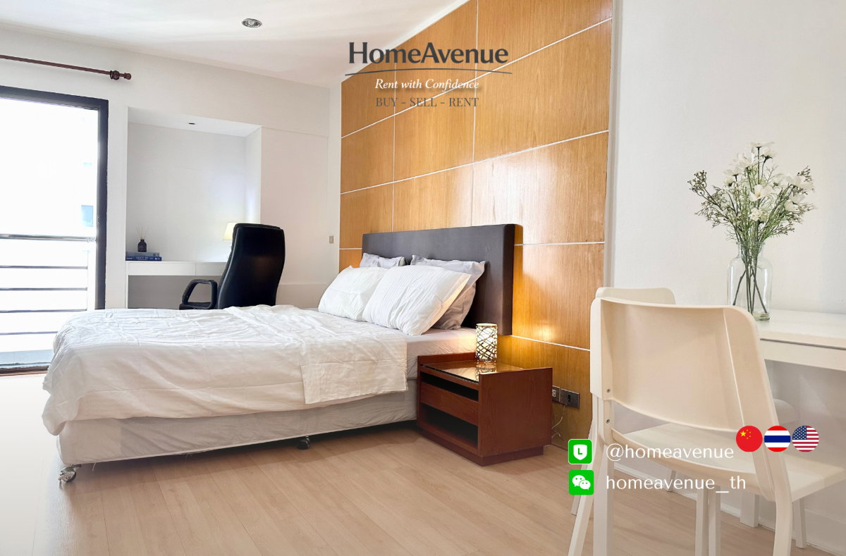 picture Highlight✨ 1Bed (Studio)  🚇 Near BTS Ratchadamri 🌏 TM30 Service 📲 Line: @homeavenue ⭐HA-5083 - 3/7