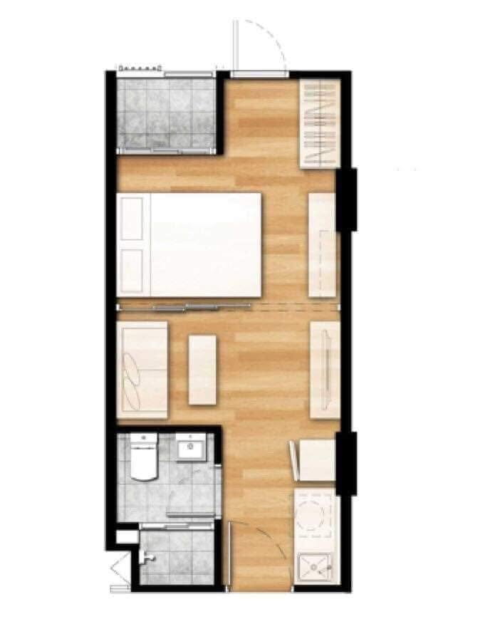 picture Kave Condo for rent, located opposite Bangkok University Rangsit Campus. Available for move-in from Oct 2026 - 7/17
