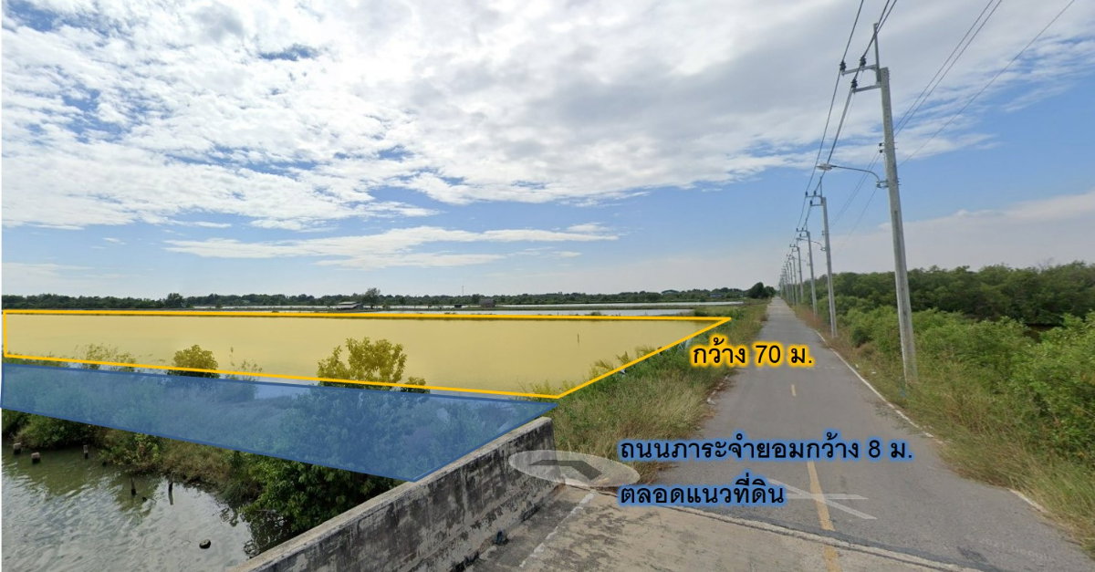 รูป ขายที่ดิน 13ไร่ ใกล้ประชาอุทิศ 90 ใกล้วัดคลองสวน ราคาเพียง 7,500 บ./ตร.ว. เหมาะหมู่บ้านจัดสรรและคลังสินค้า - รูปที่ 3/6