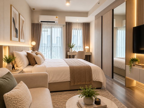 Ideo Ramkhamhaeng Lamsalee Station, studio room, promotional price