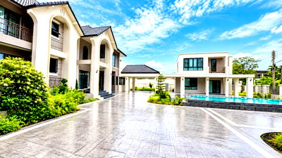 บ้านเดี่ยว ม.แม่โจ้ : ขายพูลวิลล่าสุดหรู โซนสันทราย เชียงใหม่  Modern Barn Home Pool Villa บ้านพักสุดพิเศษบนพื้นที่กว่า 358 ตร.ว. พร้อมบ้านหลายหลังในบริเวณเดียวกัน