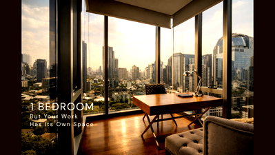 Condos for sale : **Ashton Morph 38 for Sale | 1BR + Private Office | Scenic Sky Room with 180° City View | 53.53 SQ.M. | 350m to BTS Thong Lo | THB 9.9M**