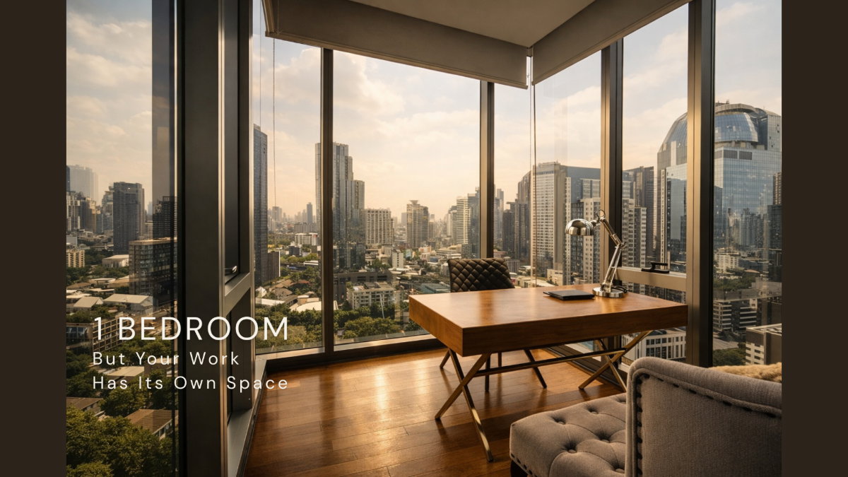 รูป ขาย Ashton Morph 38 | 1BR + Private Office | Scenic Sky Room วิวเมือง 180° | ชั้น 22 | ใกล้ BTS ทองหล่อ 350 ม. | 53.53 ตร.ม. | 9.9 ลบ. - รูปที่ 1/9