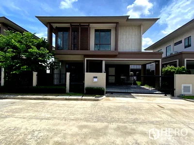 Houses for rent Bang Kapi : For Rent 4 Bedroom Detached House in Burasiri Krungthep Kreetha in Hua Mak, Bang Kapi, Bangkok