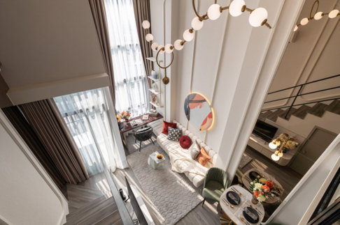 IDEO Ramkhamhaeng-Lamsalee Station Studio Hybrid, ready to move in, 2 floors,