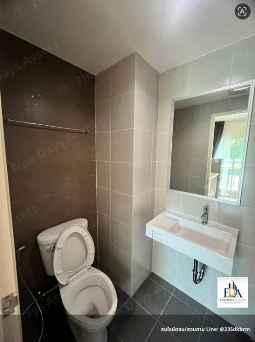 รูป FD-084461🏙️ ให้เช่า | ลุมพินี พาร์ค เพชรเกษม 98  💰 ค่าเช่า 8,000 บาท/เดือน ✨ 1 ห้องนอน | 26.75 ตร.ม. | ชั้น 17 - รูปที่ 4/4