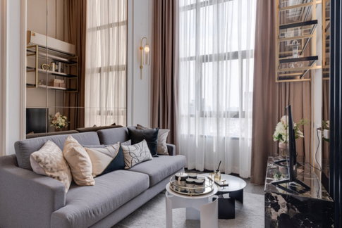1 bedroom Hybrid room ready to move in, beautiful view, high ceilings, Ideo Ramkhamhaeng Lamsalee Station.