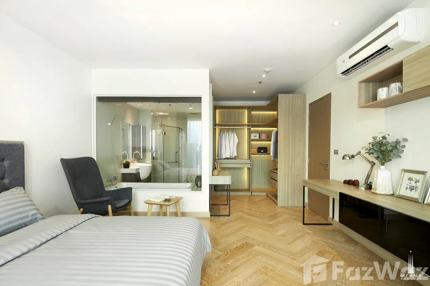 รูป คอนโดให้เช่า 2 ห้องนอน ในโครงการ สกาย วอล์ค เรสซิเดนซ์ 6840530 - รูปที่ 4/5