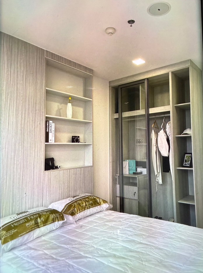 รูป ให้เช่า Modiz launch สองห้องนอน หน้า ม.ธรรมศาสตร์ one bed room plus เดินเข้าม.5นาที บิ้วอินทั้งห้อง 36ตรม. ชั้น 22ทิศเหนือ วิว ม.ธรรมศาสตร์ - รูปที่ 2/12