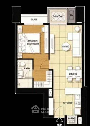 รูป ชั้น 19 ห้องนอน 1 ห้อง Villa Asoke ใกล้ MRT เพชรบุรี 200 เมตร (ID 3374649) - รูปที่ 10/10