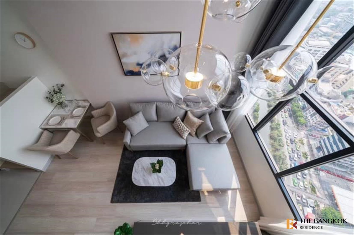 รูป 💖💖 เช่าคอนโด ✨ KnightsBridge Prime Sathorn Duplex 1นอน 45ตร.ม. 35k 💎 ห้อง Duplex ชั้นสูง แต่งสวย เฟอร์นิเจอร์ครบ ใกล้ BTS ช่องนนทรี  - รูปที่ 3/9
