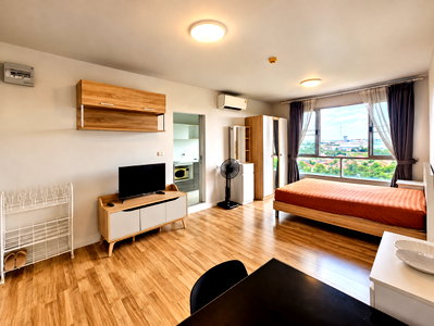 คอนโดให้เช่า : ปล่อยเช่า D Condo Campus Rangsit Phase 2 8,700 บาท ได้ 30 ตร.ม. ชั้น 8 + ครัวปิด ตรงข้าม มธ.