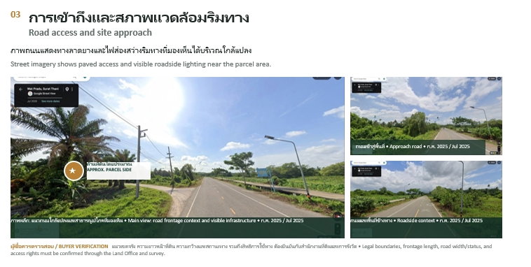 รูป ขายที่ดิน 3 ไร่ 2 งาน 16.4 ตารางวา วัดประดู่ สุราษฎร์ธานี ถนนลาดยางเข้าได้ ทำเลดี - รูปที่ 4/15
