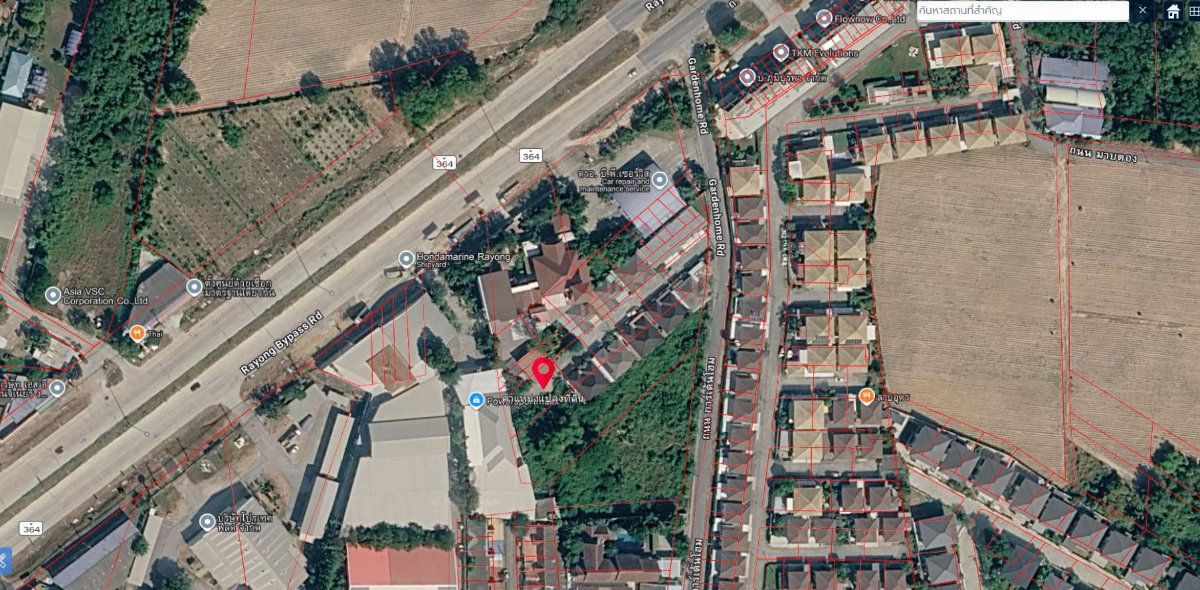 รูป ขายที่ดิน ใกล้ขนส่งใหม่ระยอง ที่ดินถมแล้วพร้อมรั้ว 3 ด้าน ขนาด 112 ตรว. - รูปที่ 2/3