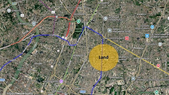 รูป ขายที่ดิน ย่านรัชดา เดินถึง MRT สุทธิสาร เพียง 550 เมตร - รูปที่ 4/4