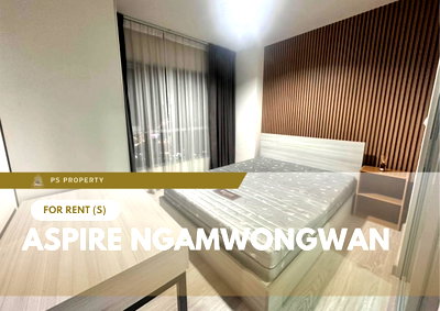 Condos for rent : For Rent 📍 Aspire Ngamwongwan 📍 Fully furnished and equipped with appliances; near The Mall Ngamwongwan.