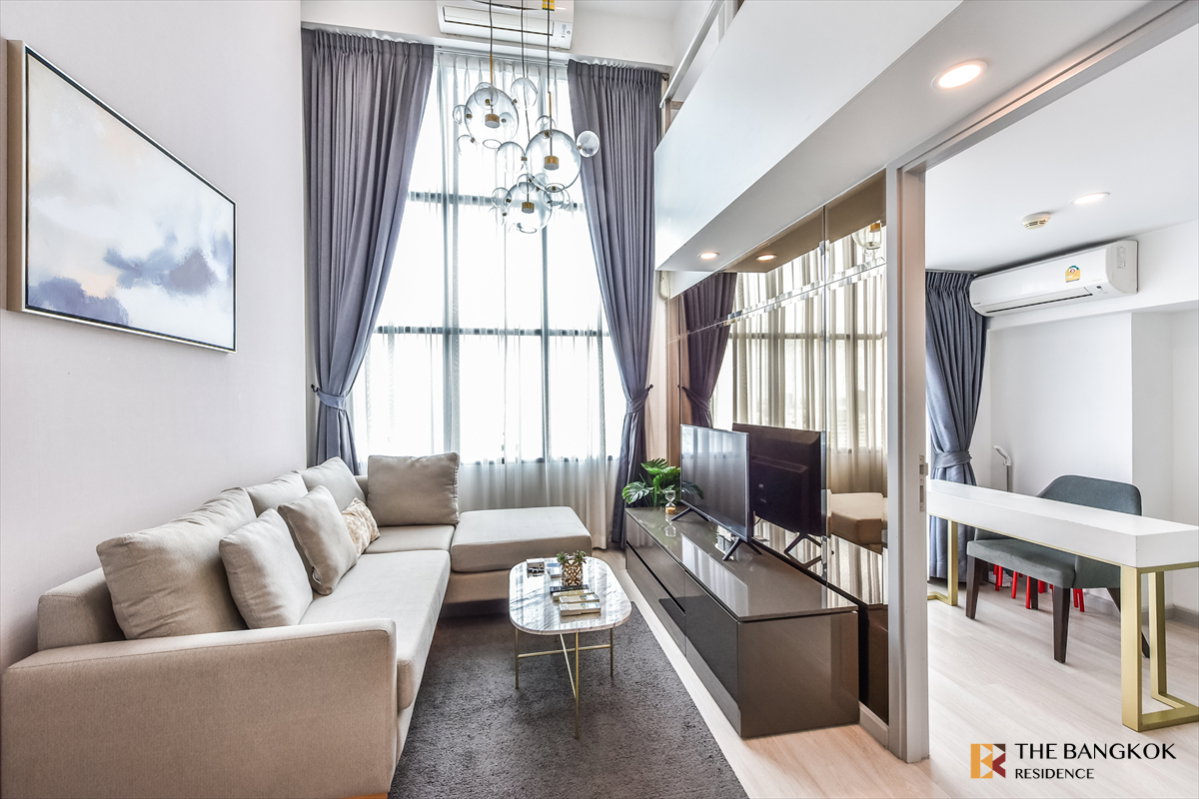 รูป 💖💖 เช่าคอนโด ✨ KnightsBridge Prime Sathorn Duplex 1นอน 45ตร.ม. 35k 💎 ห้อง Duplex ชั้นสูง แต่งสวย เฟอร์นิเจอร์ครบ ใกล้ BTS ช่องนนทรี  - รูปที่ 1/9