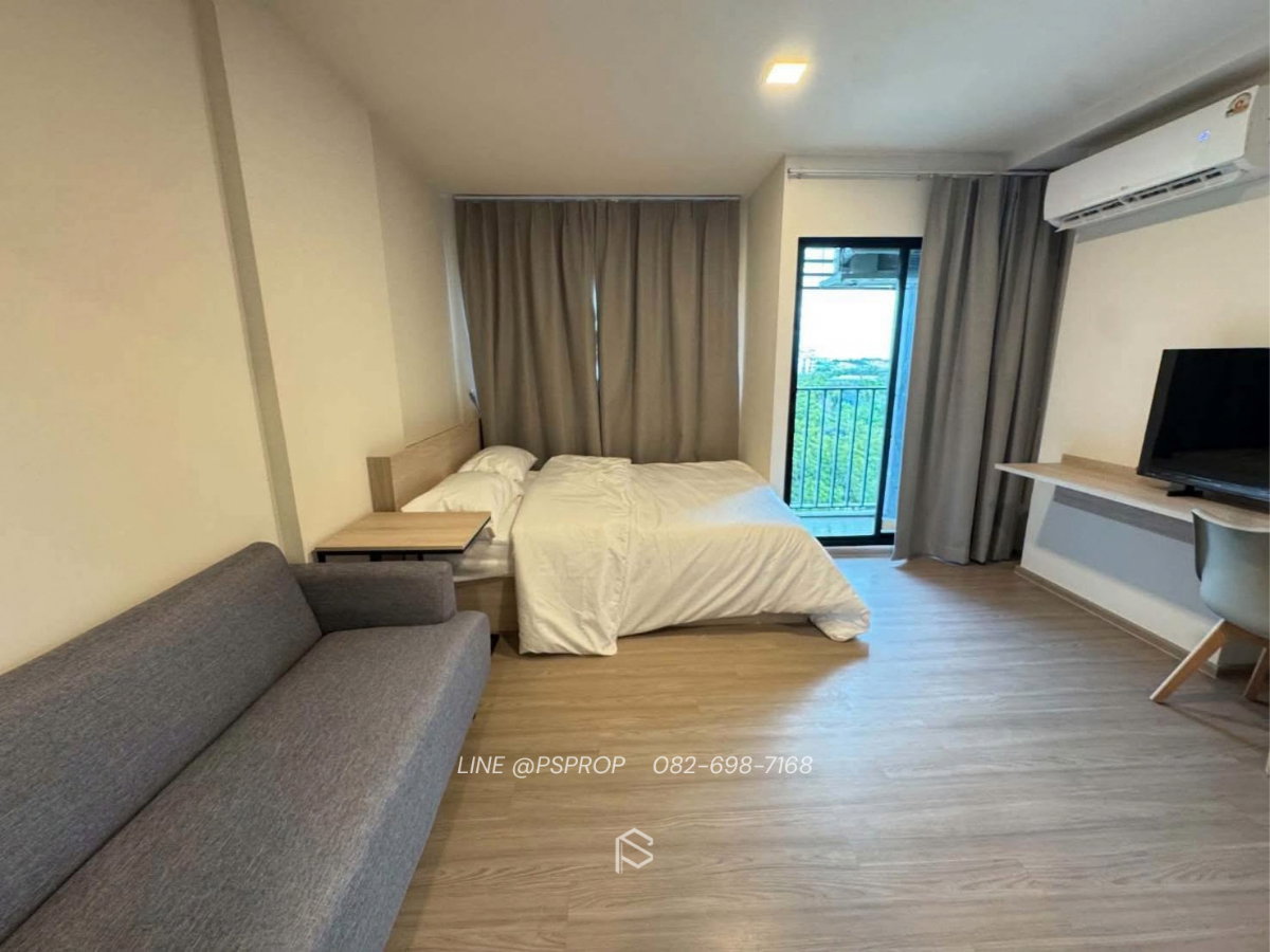 รูป คอนโดเช่าบางเเสน ใกล้ตลาดปาร์คอิน Dcondo sense✅ พร้อมเข้าอยู่ #CR0018 - รูปที่ 2/8
