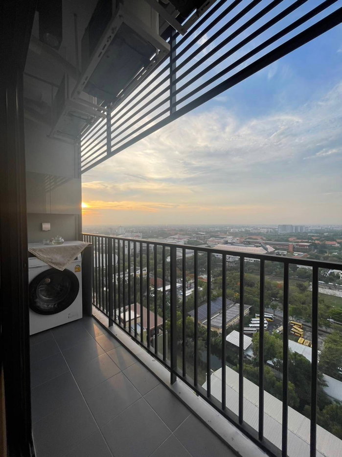 รูป ให้เช่า Modiz launch สองห้องนอน หน้า ม.ธรรมศาสตร์ one bed room plus เดินเข้าม.5นาที บิ้วอินทั้งห้อง 36ตรม. ชั้น 22ทิศเหนือ วิว ม.ธรรมศาสตร์ - รูปที่ 9/12