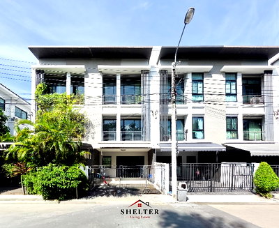 ทาวน์โฮม ท่าเรือวัดเทพลีลา : ใช้ชีวิตติดเมือง! ทาวน์โฮม 3 ชั้น ซอยรามคำแหง 39 เข้าออกได้หลายเส้นทางใกล้ทางด่วนศรีรัชเพียง 10 นาที