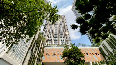 Condos for sale :  2 Large Room City View Fully furnished Good Location New Condo Next to Saint John's University,MRT Phahon Yothin @  The Saint Residences