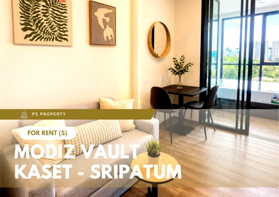 Condos for rent : For Rent 🔥 MODIZ VAULT Kaset - Sripatum 🔥 Fully furnished and equipped with appliances; right next to Kasetsart University.