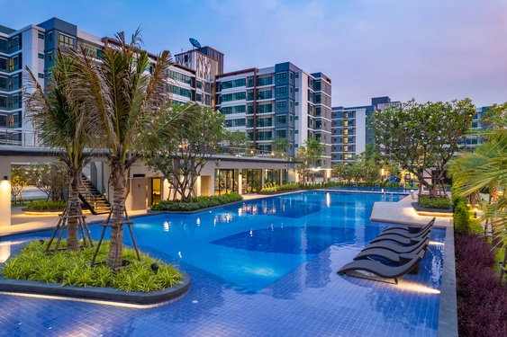 รูป Supalai City Resort ห้องไซส์ใหญ่ 57.5 ตร.ม. 2 ห้องนอน วิวสระว่ายน้ำ เดินไป BTS แบริ่งแค่ 450 เมตร! ✨ - รูปที่ 12/15