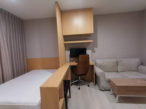 Space U 🔥 Life Asoke Studio Furnished , 20th floor | 24 sq.m. | Conveniently located near SWU| Only 15,000 THB/month  SP0046