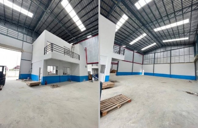 รูป ให้เช่าโกดัง พร้อมสำนักงาน ซอยบางปลา 2 (ธนสิทธิ์) เทพารักษ์ กม. 14 / สร้างใหม่ / พื้นที่ใช้สอย 459 ตารางเมตร รถเทรลเลอร์เข้าออกได้ ทำเลดีมาก - รูปที่ 6/8