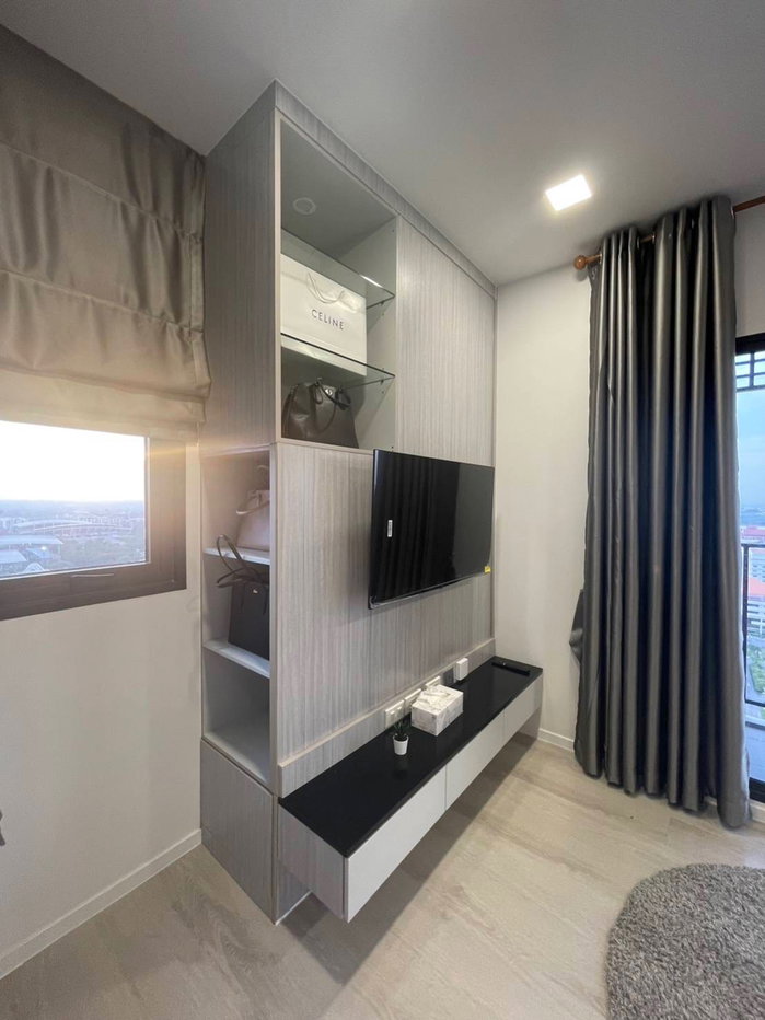 รูป ให้เช่า Modiz launch สองห้องนอน หน้า ม.ธรรมศาสตร์ one bed room plus เดินเข้าม.5นาที บิ้วอินทั้งห้อง 36ตรม. ชั้น 22ทิศเหนือ วิว ม.ธรรมศาสตร์ - รูปที่ 4/12
