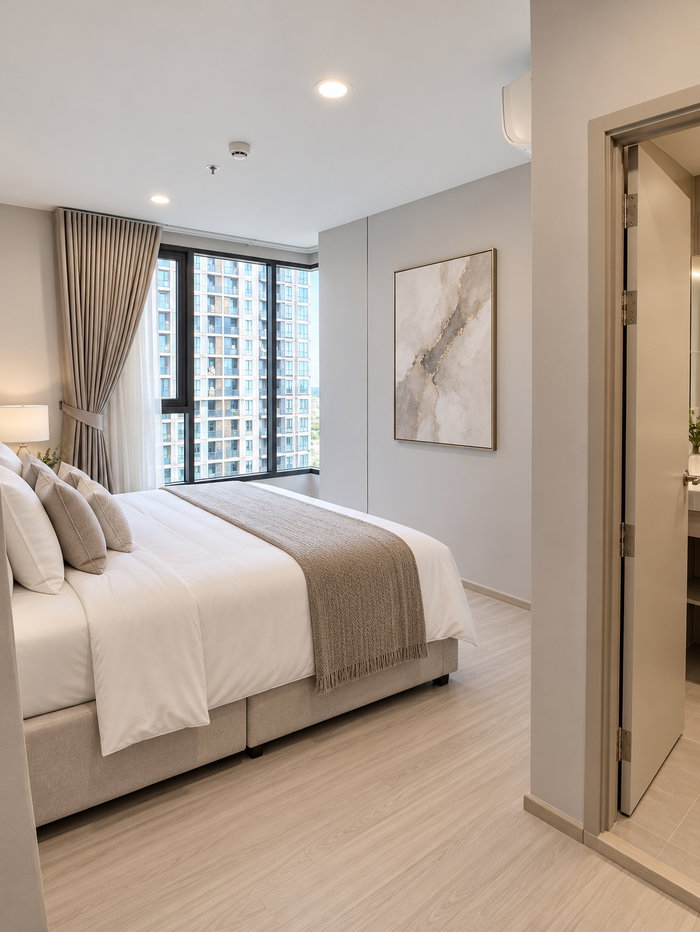 picture For Rent: The Parkland Phetkasem 56 beside MRT Phasi Charoen | 2 Beds, 2 Baths, 75 sqm | Tower A, 12th Floor | THB 35,000/month - 5/8
