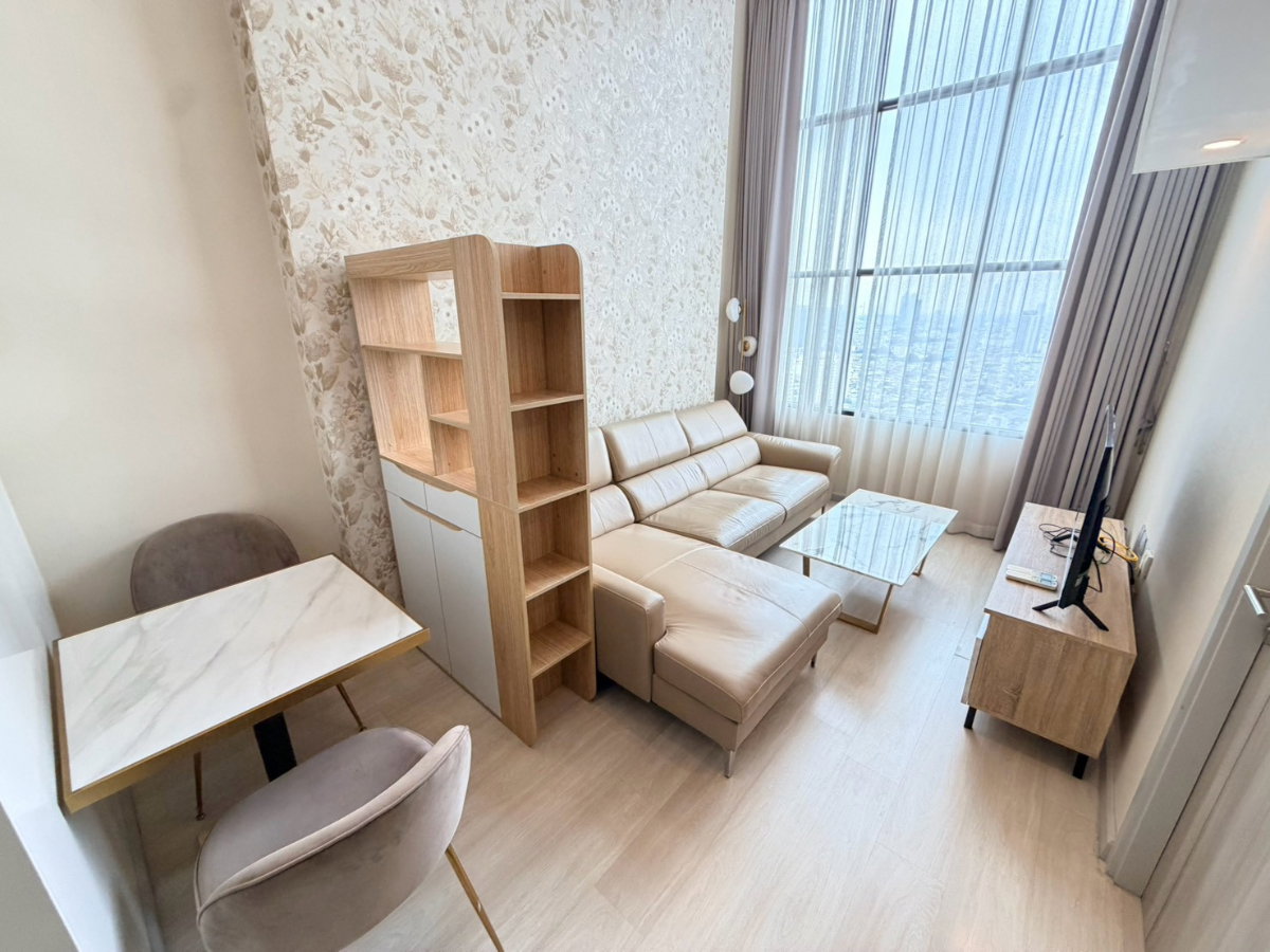 รูป ปล่อยเช่า คอนโดใกล้ BTS ช่องนนทรี ✨KnightsBridge Prime Sathorn : Duplex 1 ห้องนอน แต่งสวยครบพร้อมอยู่ , ใกล้ Empire Tower - รูปที่ 13/22