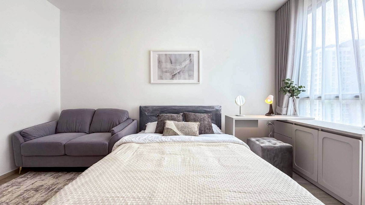 รูป เดอะริช พระราม 9 - ศรีนครินทร์ 1B1B ชั้น 14 ขนาด 27 ตร.ม. เช่า 15,000 บาท/เดือน พร้อมเข้าอยู่ - รูปที่ 1/5