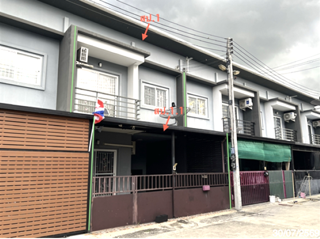 รูป ทาวน์เฮ้าส์ 20.9 ตร.วา เวียงทอง 3 บางปะอิน พระนครศรีอยุธยา 1.4M - รูปที่ 1/17