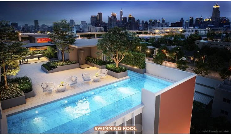 รูป For rent🐈 BRIXTON Pet & Play Sukhumvit 107 Pet friendly เฟอร์นิเจอร์ และ เครื่องใช้ไฟฟ้าครบ Line ID : mme3535 - รูปที่ 12/13