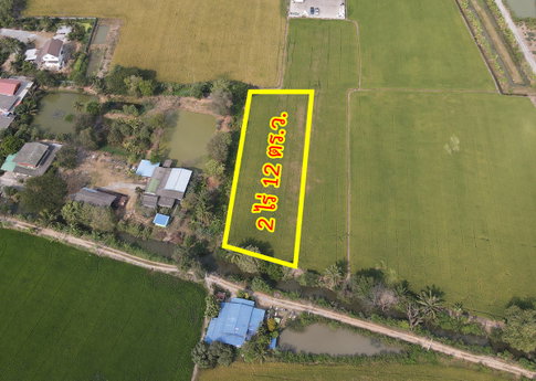 Land for sale in Soi Khlong Nuan Nit, near Wat Phrai Fa, Bang Khu Wat, Pathum Thani.