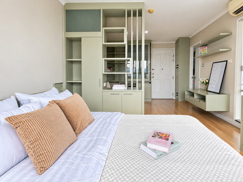 🏡 คอนโดที่คิดมาแล้วทุกมุม พื้นที่เก็บของจัดเต็ม! Built-in ทั้งห้อง - 0944788263