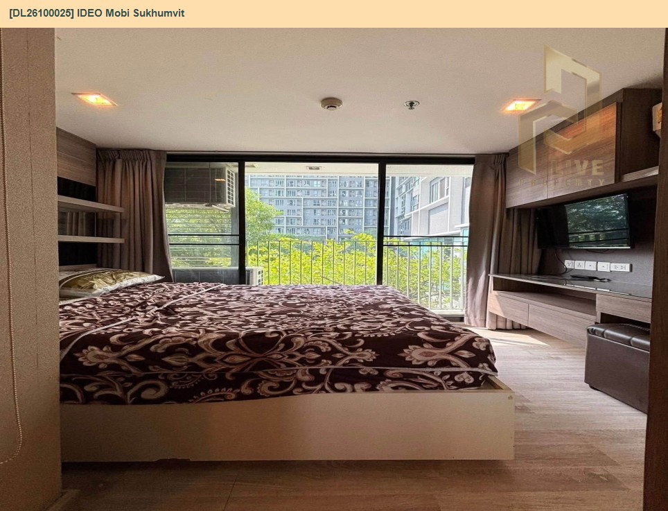 รูป DL26100025 ให้เช่าคอนโด ไอดีโอ โมบิ สุขุมวิท  (IDEO Mobi Sukhumvit) ใกล้ BTS อ่อนนุช พร้อมเข้าอยู่ โทรด่วน 0638692663 LineID @952jdxxk - รูปที่ 3/5