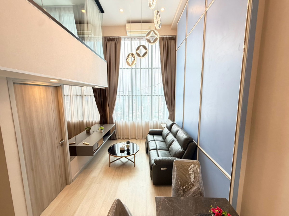 รูป ปล่อยเช่า✨คอนโดใกล้ BTS ช่องนนทรี : KnightsBridge Prime Sathorn : 1 ห้องนอน Duplex เฟอร์นิเจอร์ครบ , ใกล้ AIA Sathorn Tower และ Central พระราม 3 - รูปที่ 4/18