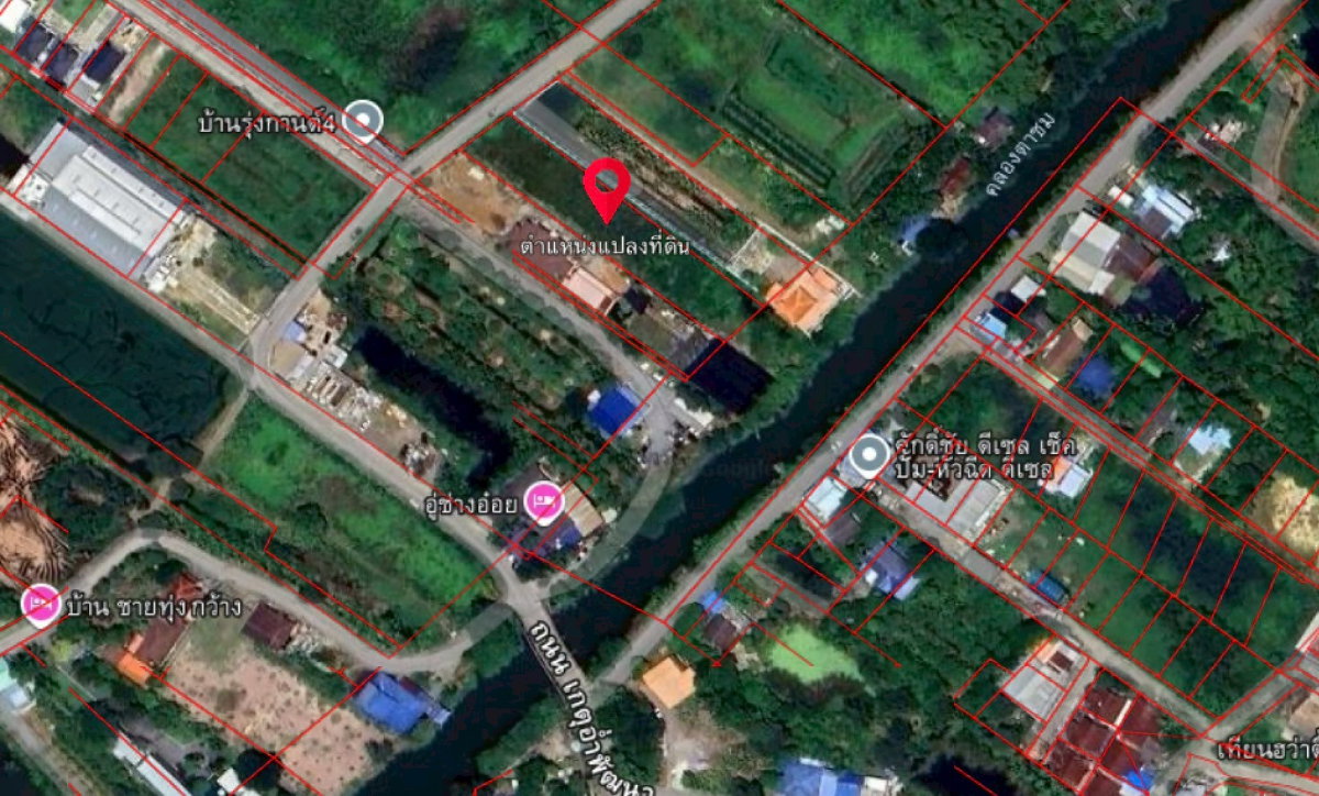 รูป 94878 - ขายที่ดินสวย เหมาะสำหรับ สร้างเพื่ออยู่อาศัย หรือเพื่อการลงทุนในอนาคต ด้านติดถนน ด้านหลังติดคลองตาชม - รูปที่ 5/8