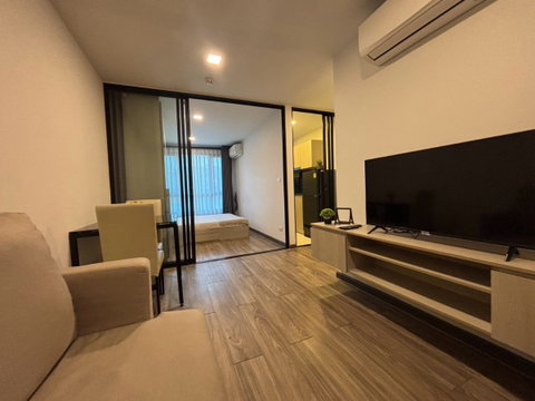 P1048 Condo for rent, The Collect Ratchada32, 1 bedroom, beautiful room, fully furnished, washing machine, ready to move in.