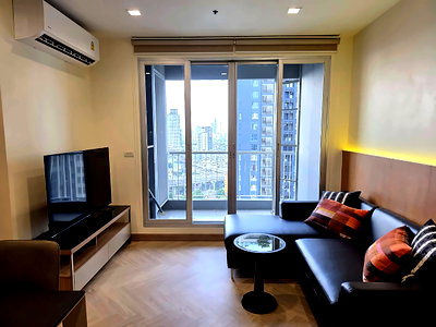 คอนโดให้เช่า : ให้เช่า Rhythm Sukhumvit 50 ใกล้ BTS อ่อนนุช 2 นอน 2 น้ำ 65 ตร.ม. ชั้น 27 วิวเมือง มีระเบียง อ่างอาบน้ำ เฟอร์ครบ 38,000 บาท/เดือน