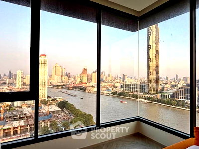 ขายคอนโด : ห้องสามห้องนอนชั้นยี่สิบสาม Chapter Charoennakhorn - Riverside ใกล้ BTS กรุงธนบุรี (ID 3382008)
